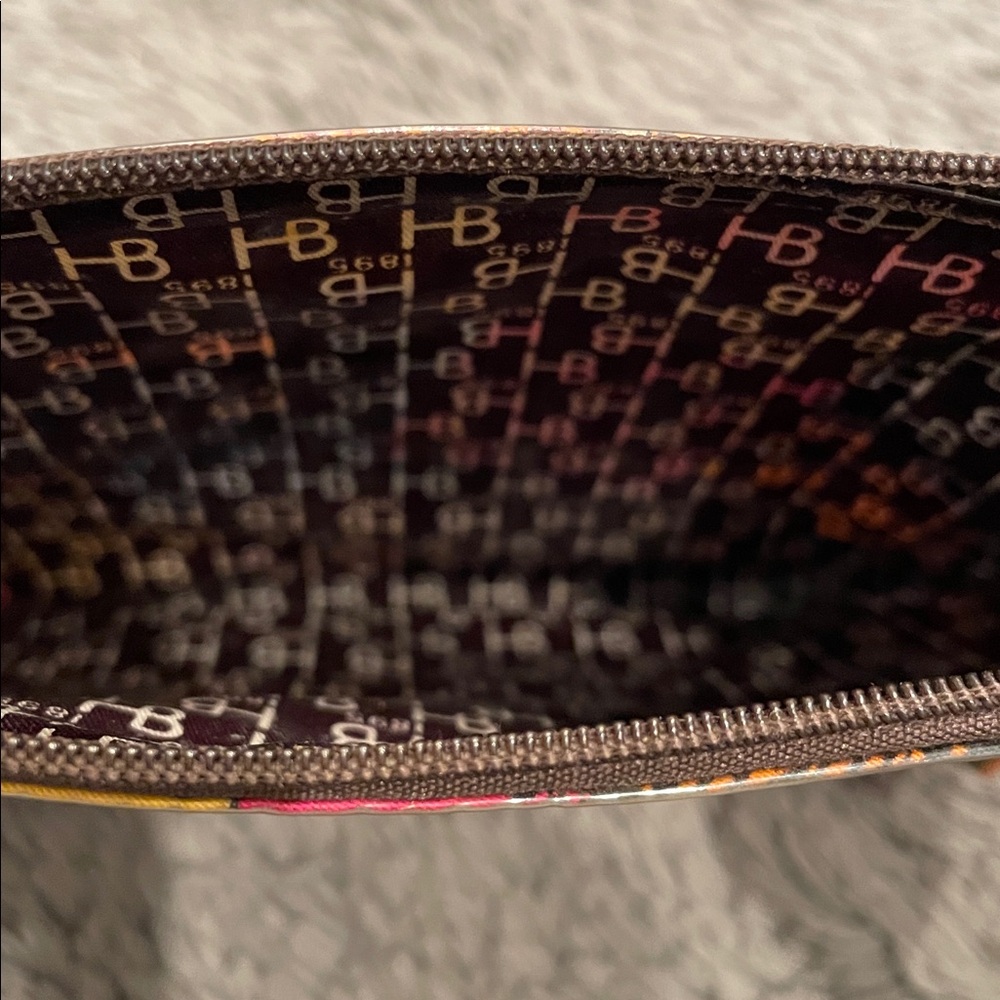 HENRI BENDEL Vintage Logos Zippered Makeup Bag 9x5 | GUC - Picture 5 of 7
